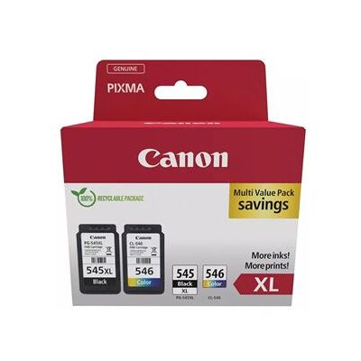 Set van 2 Canon Pixma PG545XL+CL546 SEC cartridges Set van 2 Canon Pixma PG545XL+CL546 SEC cartridges