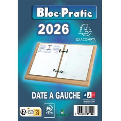 Exacompta EXACPTA AG13 BLOC PRATIC DATE A GAUCHE Exacompta EXACPTA AG13 BLOC PRATIC DATE A GAUCHE