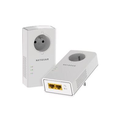 Netgear Kit Van 2 Cpl Powerline 2000 + Extra Stopcontact Netgear Kit Van 2 Cpl Powerline 2000 + Extra Stopcontact