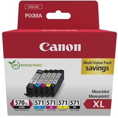 Set Canon Pixma PGI570XL/CLI571 cartridges FNAC SEC Set Canon Pixma PGI570XL/CLI571 cartridges FNAC SEC