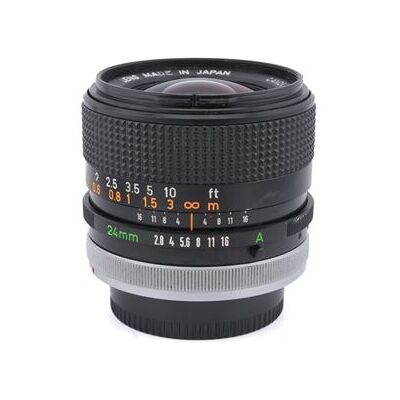Canon Objectief met vaste brandpuntsafstand 24mm f2.8 S.S.C. Zwart Refurbished Canon Objectief met vaste brandpuntsafstand 24mm f2.8 S.S.C. Zwart Refurbished