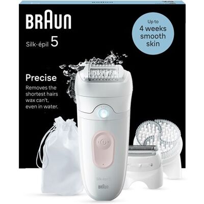 Braun Elektrisch epileerapparaat Silk epil 5 SE 5-060 Wit en Roze Braun Elektrisch epileerapparaat Silk epil 5 SE 5-060 Wit en Roze