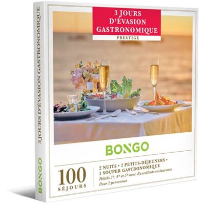 Cadeaubox BONGO 3 Jours d'Évasion Gastronomique - FR Cadeaubox BONGO 3 Jours d'Évasion Gastronomique - FR