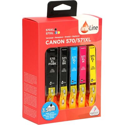 inKLine - Canon 570/571XL 5-PACK inKLine - Canon 570/571XL 5-PACK