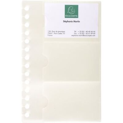 Exacompta SACHET 10 RECHARGES POUR EXACARD 75034E Exacompta SACHET 10 RECHARGES POUR EXACARD 75034E