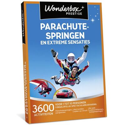 Cadeaubox Wonderbox Parachutespringen En Extreme Sensaties - NL Cadeaubox Wonderbox Parachutespringen En Extreme Sensaties - NL
