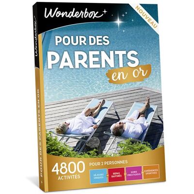 Cadeaubox Wonderbox Pour des parents en Or - FR Cadeaubox Wonderbox Pour des parents en Or - FR