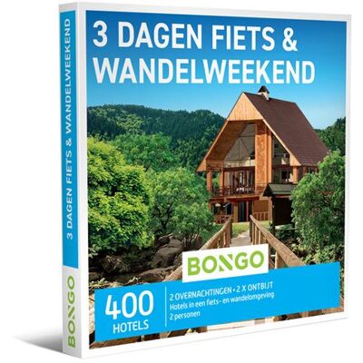 Cadeaubox Bongo 3 Dagen Fiets- & Wandelweekend - NL Cadeaubox Bongo 3 Dagen Fiets- & Wandelweekend - NL
