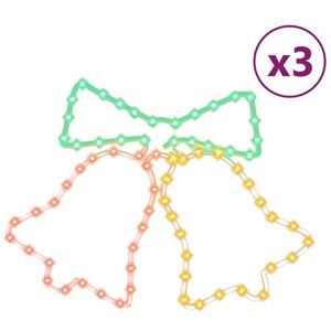 vidaXL Kerstfiguren klokken met 72 LED's 3 st 50x56 cm vidaXL Kerstfiguren klokken met 72 LED's 3 st 50x56 cm