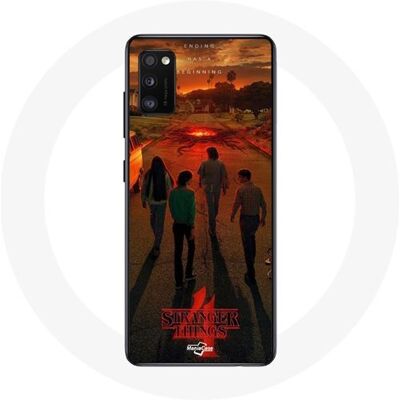 Hoesje voor Oppo A16 Stranger Things Seizoen 4 Poster Art Crews van de Nieuwe Theorie Maniacase Hoesje voor Oppo A16 Stranger Things Seizoen 4 Poster Art Crews van de Nieuwe Theorie Maniacase