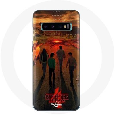 Hoesje voor Samsung Galaxy S10 Edge Stranger Things Seizoen 4 Poster Art New Theory Crew Maniacase Hoesje voor Samsung Galaxy S10 Edge Stranger Things Seizoen 4 Poster Art New Theory Crew Maniacase