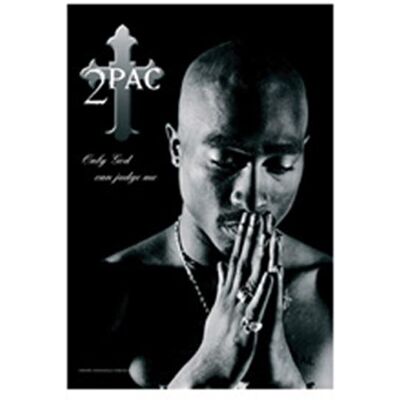 Bioworld Merchandising Tupac Shakur Only God Can Judge Me stoffen poster 75 x 110 cm Bioworld Merchandising Tupac Shakur Only God Can Judge Me stoffen poster 75 x 110 cm