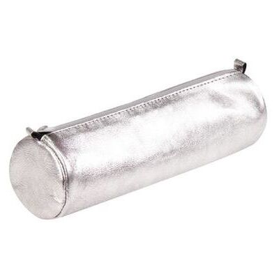 Clairefontaine CUIRISE LEATHER Rd - Pennendoos - leer - zilver Clairefontaine CUIRISE LEATHER Rd - Pennendoos - leer - zilver