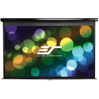 Elite Screens Manual Series M106UWH - Projectiescherm - aan het plafond monteerbaar, monteerbaar aan muur - 106" (269 cm) - 16:9 - MaxWhite - zwart Elite Screens Manual Series M106UWH - Projectiescherm - aan het plafond monteerbaar, monteerbaar aan muur - 106" (269 cm) - 16:9 - MaxWhite - zwart