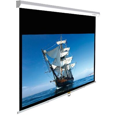 Lumene Handmatig projectiescherm Capitol HD 280C Wit gelakt met zwarte randen Lumene Handmatig projectiescherm Capitol HD 280C Wit gelakt met zwarte randen