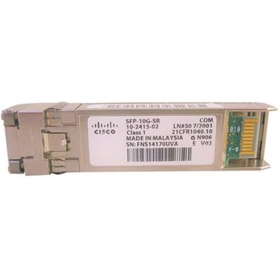Cisco Systems Cisco - SFP+ transceivermodule - 10GbE - 10GBase-SR - LC/PC multi-modus - maximaal 300 m - 850 nm - voor 250 Series; Catalyst ESS9300, Switch Module 3110; Nexus 5010, 93180, 93XX; UCS C4200 Cisco Systems Cisco - SFP+ transceivermodule - 10GbE - 10GBase-SR - LC/PC multi-modus - maximaal 300 m - 850 nm - voor 250 Series; Catalyst ESS9300, Switch Module 3110; Nexus 5010, 93180, 93XX; UCS C4200