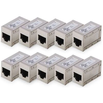 DIGITUS - Modulaire insteek (koppeling) - CAT 6 - afgeschermd - RJ-45 (pak van 10) DIGITUS - Modulaire insteek (koppeling) - CAT 6 - afgeschermd - RJ-45 (pak van 10)