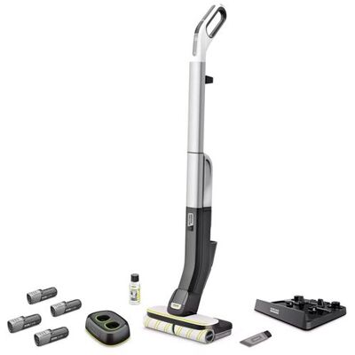 Karcher Kärcher 2-in-1 vloerreiniger FC 4-4 Battery Set 4B Duo Wit Karcher Kärcher 2-in-1 vloerreiniger FC 4-4 Battery Set 4B Duo Wit