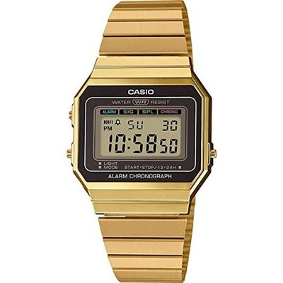 Casio Vintage ICONIC A700WEG-9AEF - Polshorloge - kwarts - digitaal - hars Casio Vintage ICONIC A700WEG-9AEF - Polshorloge - kwarts - digitaal - hars