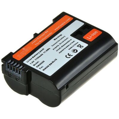 Jupio - Batterij - Li-Ion - 1650 mAh - voor Nikon D600, D610, D7000, D7100, D7200, D750, D7500, D800, D800E, D810, D810A, Z 6II, Z7; 1 Jupio - Batterij - Li-Ion - 1650 mAh - voor Nikon D600, D610, D7000, D7100, D7200, D750, D7500, D800, D800E, D810, D810A, Z 6II, Z7; 1