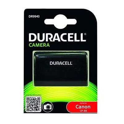 Duracell DR9943 - Batterij - Li-Ion - 1400 mAh - voor Canon LC-E6, LC-E6E, XC10, XC15; EOS 5D, 5DS, 60, 6D, 70, 7D, 80, 90, R, R5, R6, R7, Ra Duracell DR9943 - Batterij - Li-Ion - 1400 mAh - voor Canon LC-E6, LC-E6E, XC10, XC15; EOS 5D, 5DS, 60, 6D, 70, 7D, 80, 90, R, R5, R6, R7, Ra