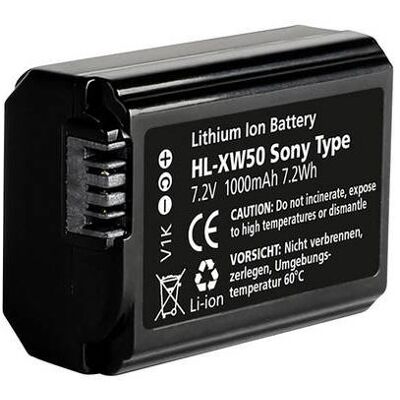 Hähnel HL-XW50 - Batterij - Li-Ion - 950 mAh Hähnel HL-XW50 - Batterij - Li-Ion - 950 mAh