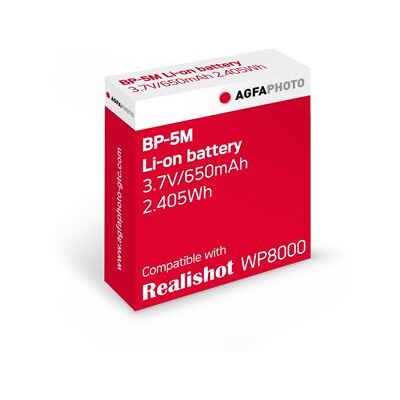 Agfaphoto Batterij voor Compact Camera WP8000 650 mAh Zwart Agfaphoto Batterij voor Compact Camera WP8000 650 mAh Zwart