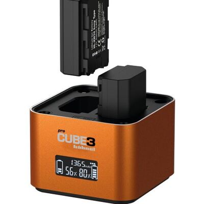 Hähnel Dubbele acculader ProCube3 voor Sony NP-BX1 NP-FW50 NP-FZ100 Oranje Hähnel Dubbele acculader ProCube3 voor Sony NP-BX1 NP-FW50 NP-FZ100 Oranje