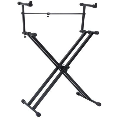vidaXL Keyboardstandaard X-frame dubbel versterkt zwart70094 vidaXL Keyboardstandaard X-frame dubbel versterkt zwart70094