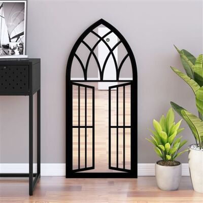 vidaXL Miroir Décoratif de Salon Décoration de Salle de Séjour Miroir Mural Suspendu Noir 100x45 cm Fer pour Utilisation à l'Intérieur vidaXL Miroir Décoratif de Salon Décoration de Salle de Séjour Miroir Mural Suspendu Noir 100x45 cm Fer pour Utilisation à l'Intérieur
