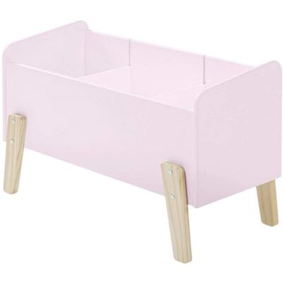 Vipack Speelgoedkist Kiddy hout oudroze Vipack Speelgoedkist Kiddy hout oudroze