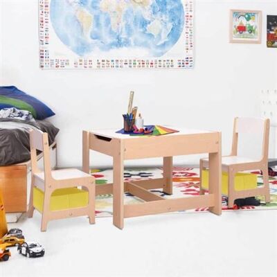 vidaXL Table pour Enfants avec 2 Chaises Ensemble de Meubles Table et Chaise pour Enfants Chambre Salon Salle de Séjour Maison Intérieur MDF vidaXL Table pour Enfants avec 2 Chaises Ensemble de Meubles Table et Chaise pour Enfants Chambre Salon Salle de Séjour Maison Intérieur MDF