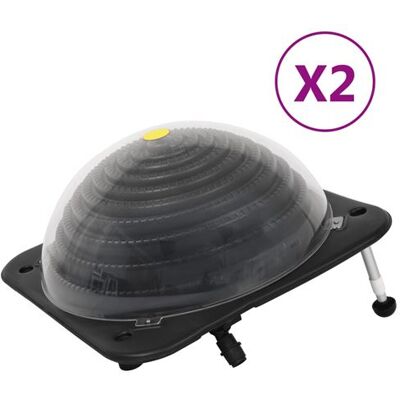 vidaXL 2x Chauffage Solaire de Piscine Chauffages Solaires d'Eau Extérieur Jardin Cour Economie d'Energie 75x75x36 cm PEHD Aluminium vidaXL 2x Chauffage Solaire de Piscine Chauffages Solaires d'Eau Extérieur Jardin Cour Economie d'Energie 75x75x36 cm PEHD Aluminium