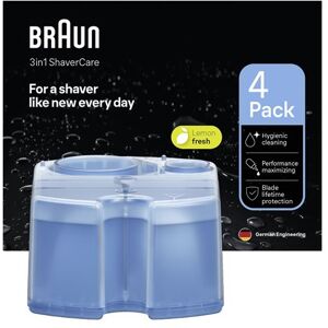 Braun Clean & Renew CCR4 Transparante Vloeibare Reiniger 4 Navulverpakking Braun Clean & Renew CCR4 Transparante Vloeibare Reiniger 4 Navulverpakking