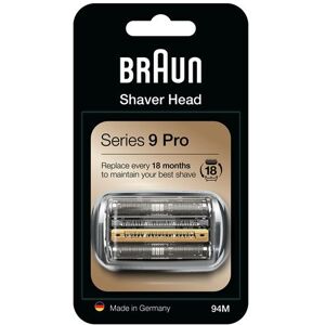 Braun Vervangend scheerhoofd Series 94M MAT voor Braun Series 8 en Series 9 scheerapparaten Zilver Braun Vervangend scheerhoofd Series 94M MAT voor Braun Series 8 en Series 9 scheerapparaten Zilver