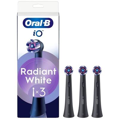 Oral B Oral-B iO Opzetborstels Radiant White Black x3 Oral B Oral-B iO Opzetborstels Radiant White Black x3