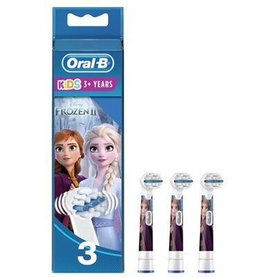 Oral B Oral-B Kids Disney Frozen II - Reserve-borstelkop - voor tandenborstel (pak van 3) - voor Kids Disney Frozen Oral B Oral-B Kids Disney Frozen II - Reserve-borstelkop - voor tandenborstel (pak van 3) - voor Kids Disney Frozen