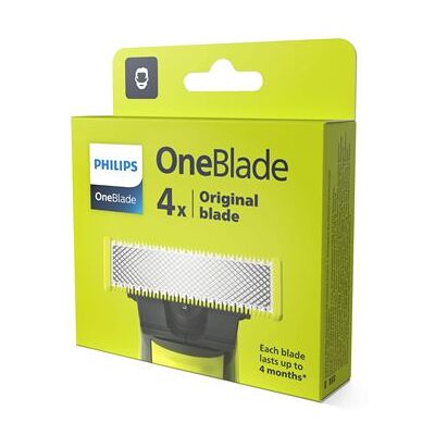 Set van 4 vervangbare mesjes Philips OneBlade QP240/50 Groen en Zilver Set van 4 vervangbare mesjes Philips OneBlade QP240/50 Groen en Zilver