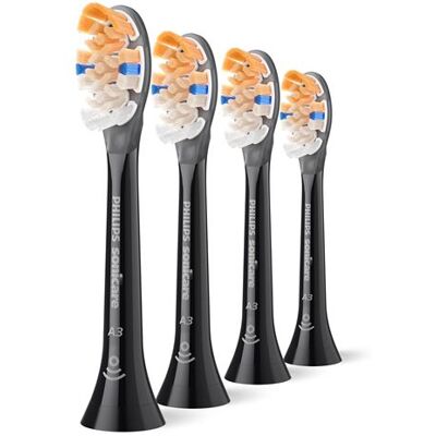 Philips Opzetborstels Sonicare HX9094/88 Set van 4 opzetborstels All in One Zwart Philips Opzetborstels Sonicare HX9094/88 Set van 4 opzetborstels All in One Zwart