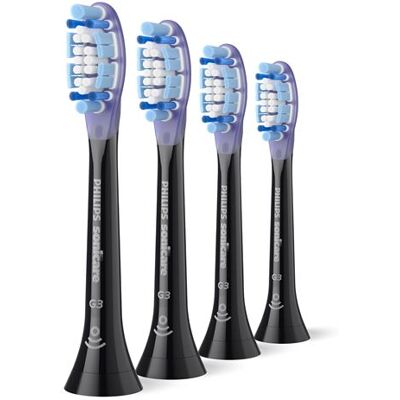 Philips Opzetborstels Sonicare HX9054/88 Set van 4 opzetborstels standaard Zwart Philips Opzetborstels Sonicare HX9054/88 Set van 4 opzetborstels standaard Zwart