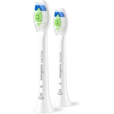 Philips Opzetborstels Sonicare HX6062/87 Optimal White Set van 2 Wit Philips Opzetborstels Sonicare HX6062/87 Optimal White Set van 2 Wit
