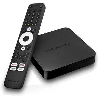 Thomson Streaming Box 240G 4k UHD Google TV Zwart Thomson Streaming Box 240G 4k UHD Google TV Zwart