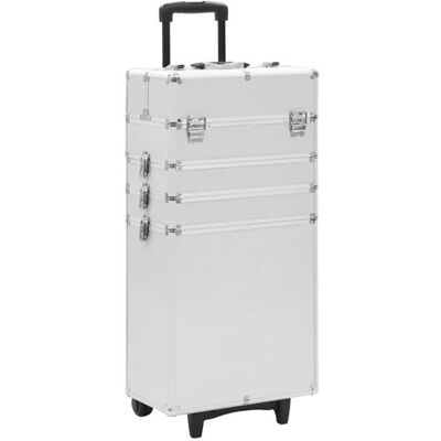 vidaXL Chariot de Maquillage Coffret Mallette de Beauté Trolley à Maquillage Valise de Maquillage Cosmétique Stockage Maison Aluminium Argenté vidaXL Chariot de Maquillage Coffret Mallette de Beauté Trolley à Maquillage Valise de Maquillage Cosmétique Stockage Maison Aluminium Argenté