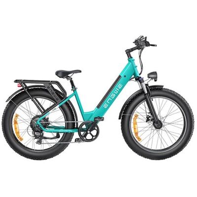 ENGWE E26 Step-thru elektrische fiets - 250W 768WH Bereik 140KM Schijfremmen - Blauw ENGWE E26 Step-thru elektrische fiets - 250W 768WH Bereik 140KM Schijfremmen - Blauw