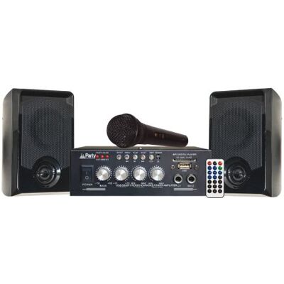 Karaoke Party Set KA100 met USB/SD en Bluetooth Karaoke Party Set KA100 met USB/SD en Bluetooth