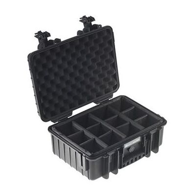 B&W International B&W outdoor.case Type 4000 - Hardcase - polypropyleen - zwart B&W International B&W outdoor.case Type 4000 - Hardcase - polypropyleen - zwart