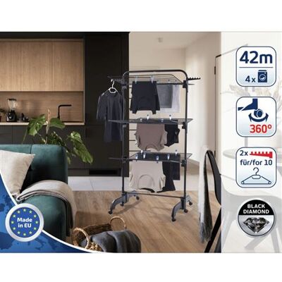 Leifheit Comfort Tower 420 Zwart Wasdroger, Waslijn, Wasdroger, Vrijstaande Wasdroger, Wasdroger, Torendroger 447497 Leifheit Comfort Tower 420 Zwart Wasdroger, Waslijn, Wasdroger, Vrijstaande Wasdroger, Wasdroger, Torendroger 447497