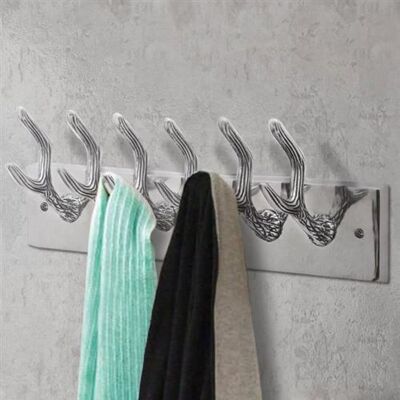 vidaXL 2x Crochets à Vêtements de Garde-robe Mural Porte-manteau Chapeaux Sacs Echarpes Salon Chambre Maison Intérieur Argenté Aluminium vidaXL 2x Crochets à Vêtements de Garde-robe Mural Porte-manteau Chapeaux Sacs Echarpes Salon Chambre Maison Intérieur Argenté Aluminium