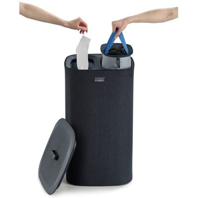 Joseph Joseph 60 liter makkelijk te legen wasmand Tota 50002 Zwart Joseph Joseph 60 liter makkelijk te legen wasmand Tota 50002 Zwart