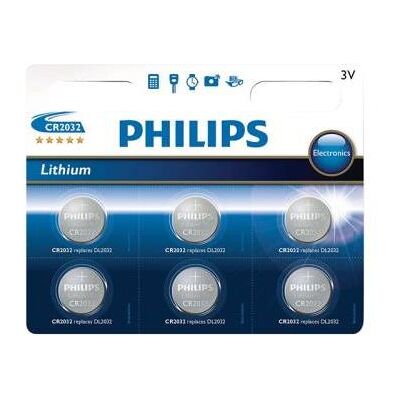 Philips Minicells Cr2036 Batterij - Li X 6 Philips Minicells Cr2036 Batterij - Li X 6